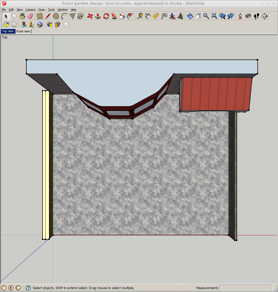 Base layout of suburban permaculture front garden design
