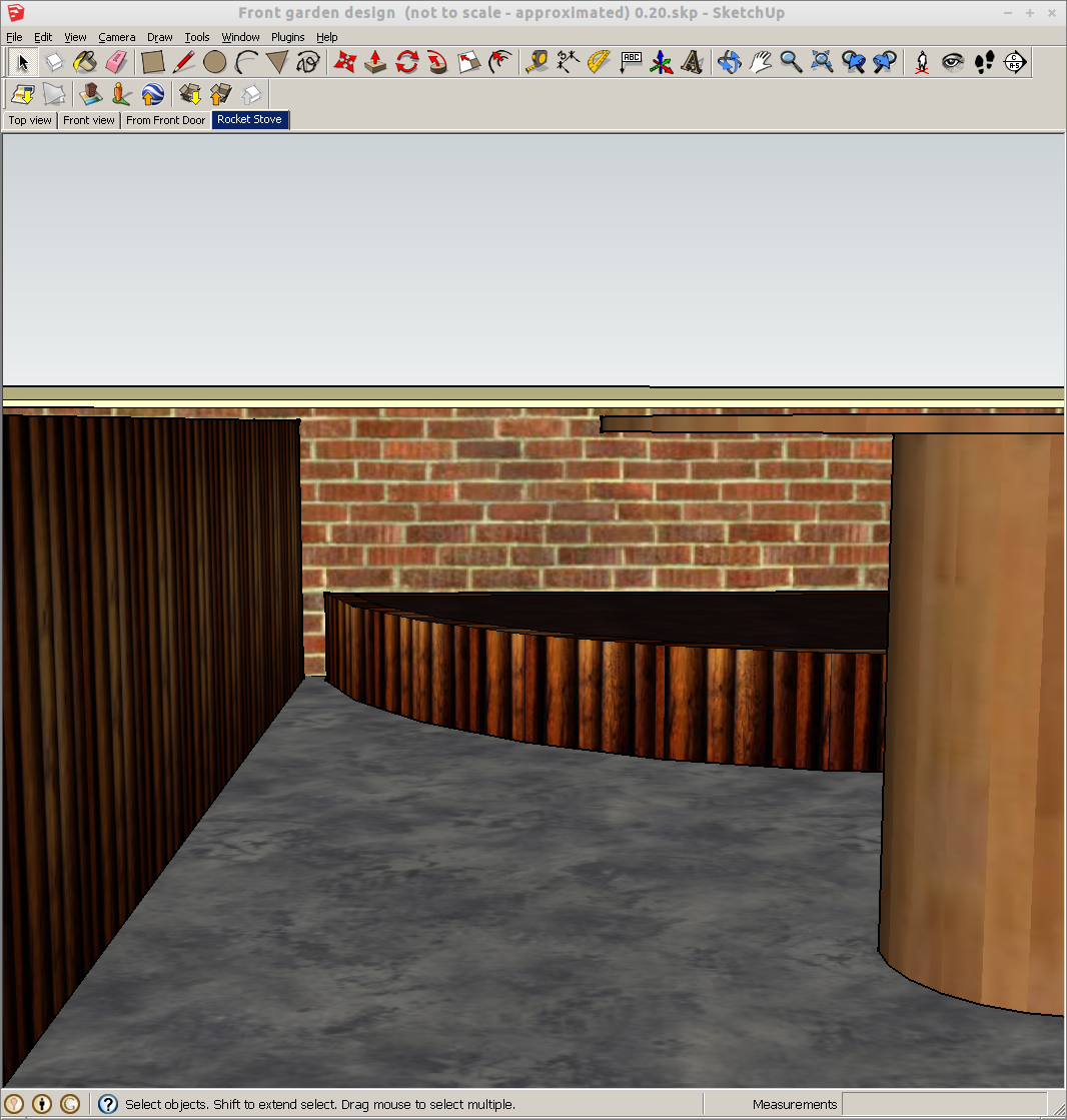 Rocket stove design for small garden outdoor cooking